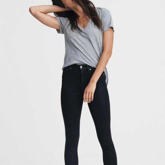Rag & Bone Nina High Rise Coated Skinny Jeans - Picture 3 of 6